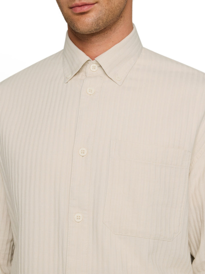 loose structured shirt, off white stripe structure 40636 Bild 6