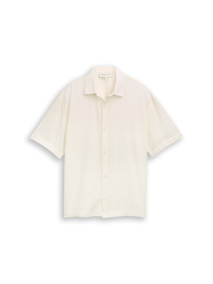 loose structured shirt, Wool White 12906 Bild 1