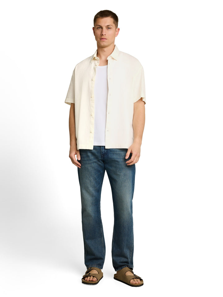loose structured shirt, Wool White 12906 Bild 3