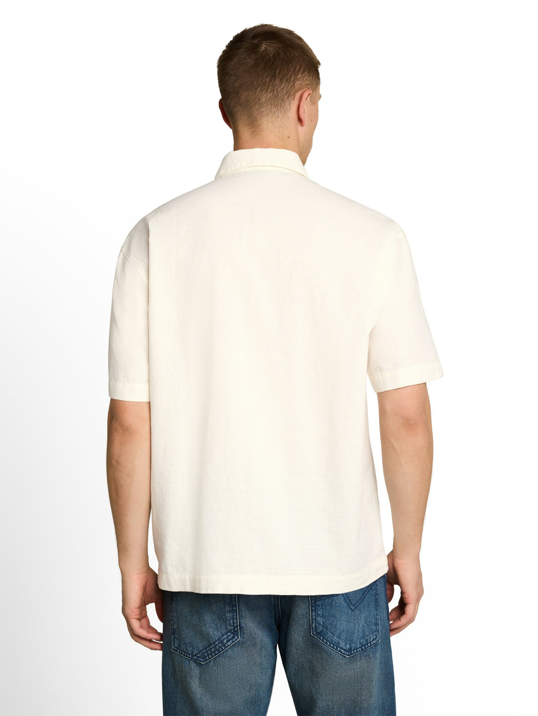 loose structured shirt, Wool White 12906 Bild 4