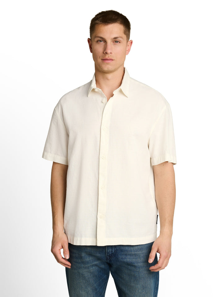 loose structured shirt, Wool White 12906 Bild 5