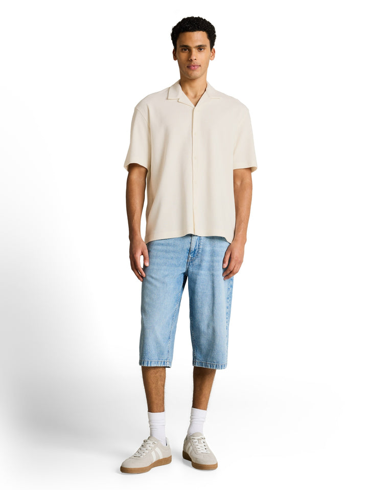 loose structured shirt, Wool White 12906 Bild 3