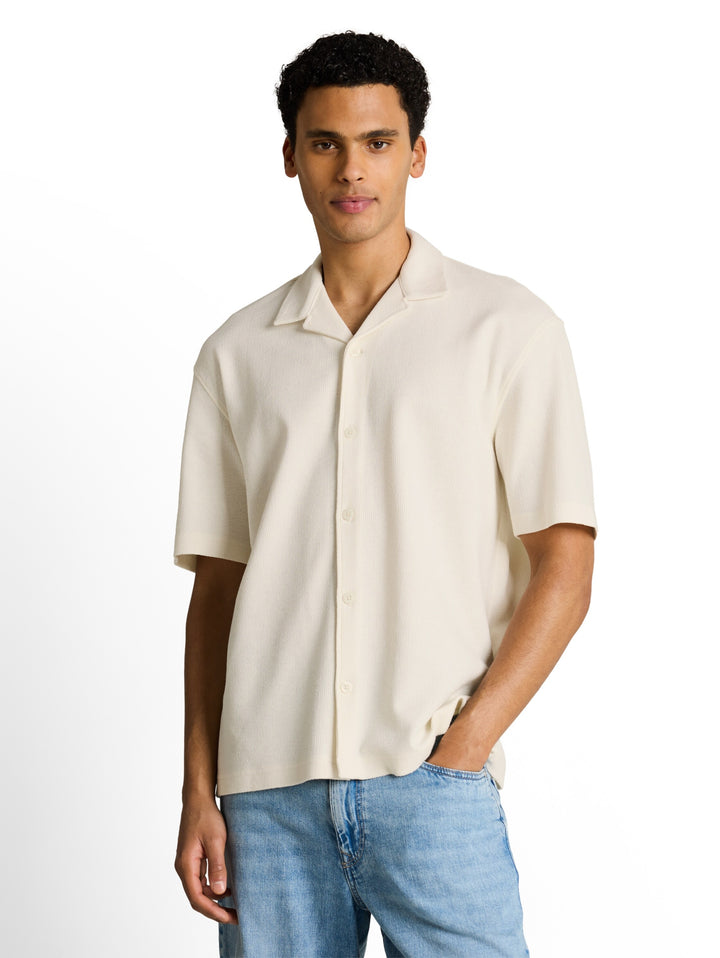 loose structured shirt, Wool White 12906 Bild 5