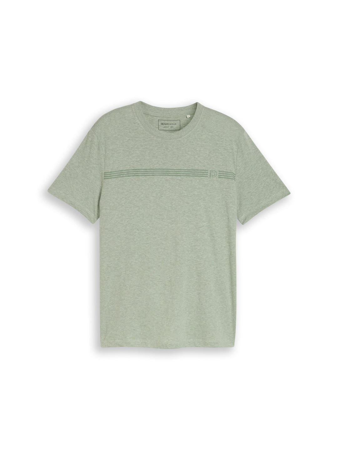 melange printed t-shirt, frozen light mint melange 40104 Bild 1