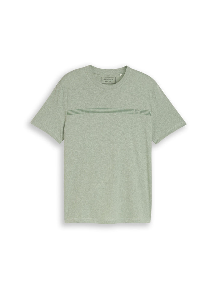 melange printed t-shirt, frozen light mint melange 40104 Bild 1