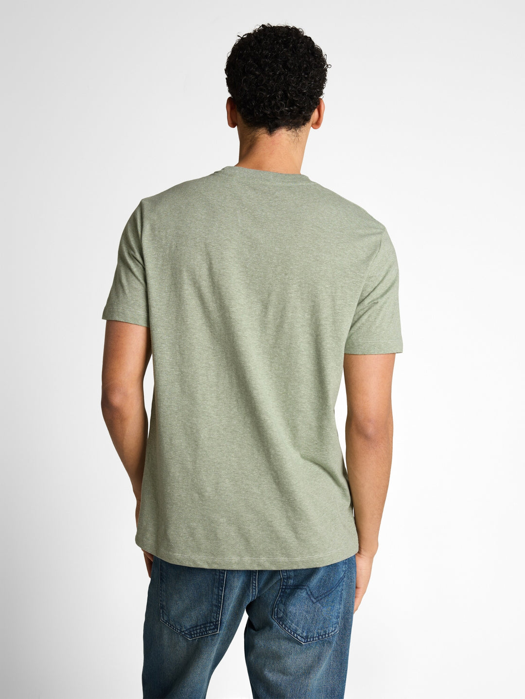 melange printed t-shirt, frozen light mint melange 40104 Bild 4