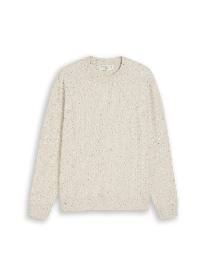 multi color nep crew neck knit, off white neps 36609 Bild 1