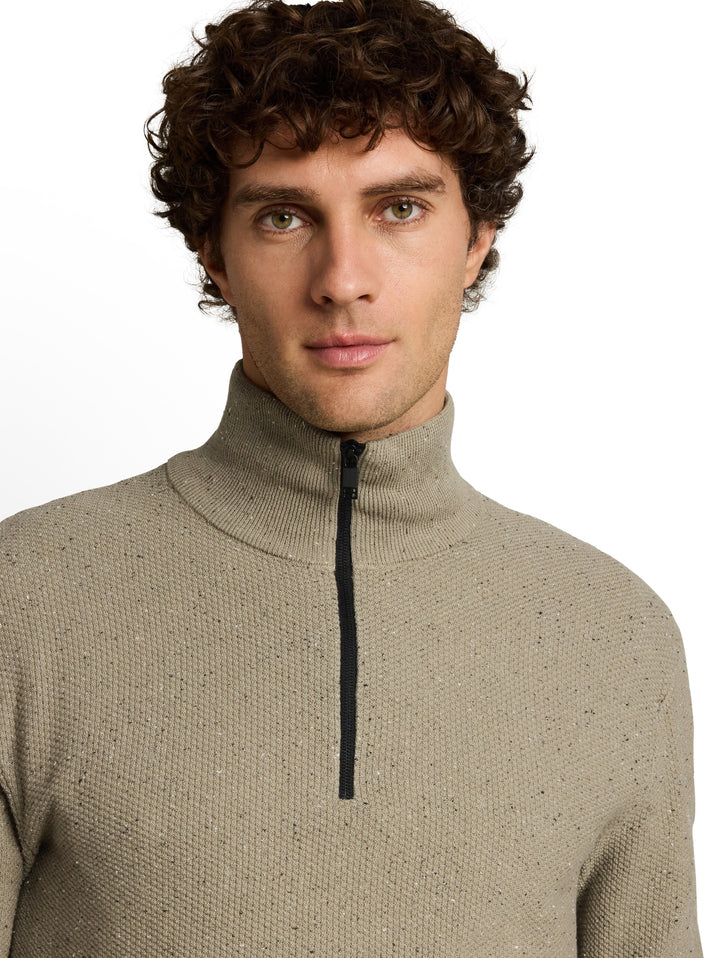 multi color nep knitted troyer, dark sage neps 40761 Bild 5