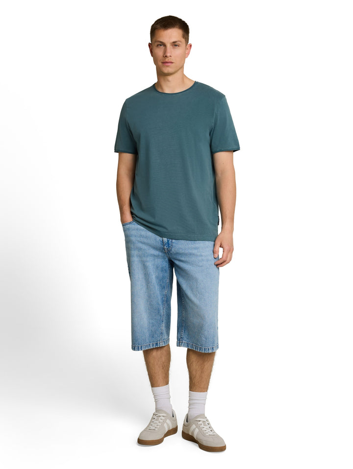 open edge overdye t-shirt, tide petrol 32227 Bild 3