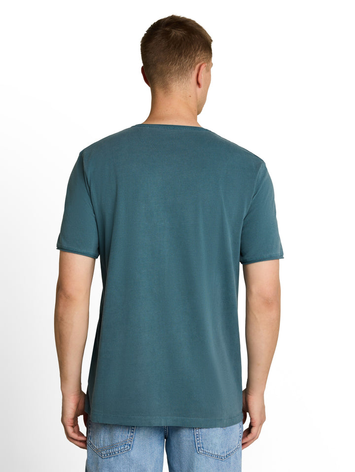 open edge overdye t-shirt, tide petrol 32227 Bild 4