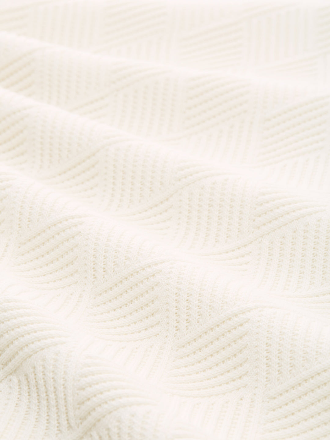 open structure knit polo, Gardenia White 10348 Bild 2