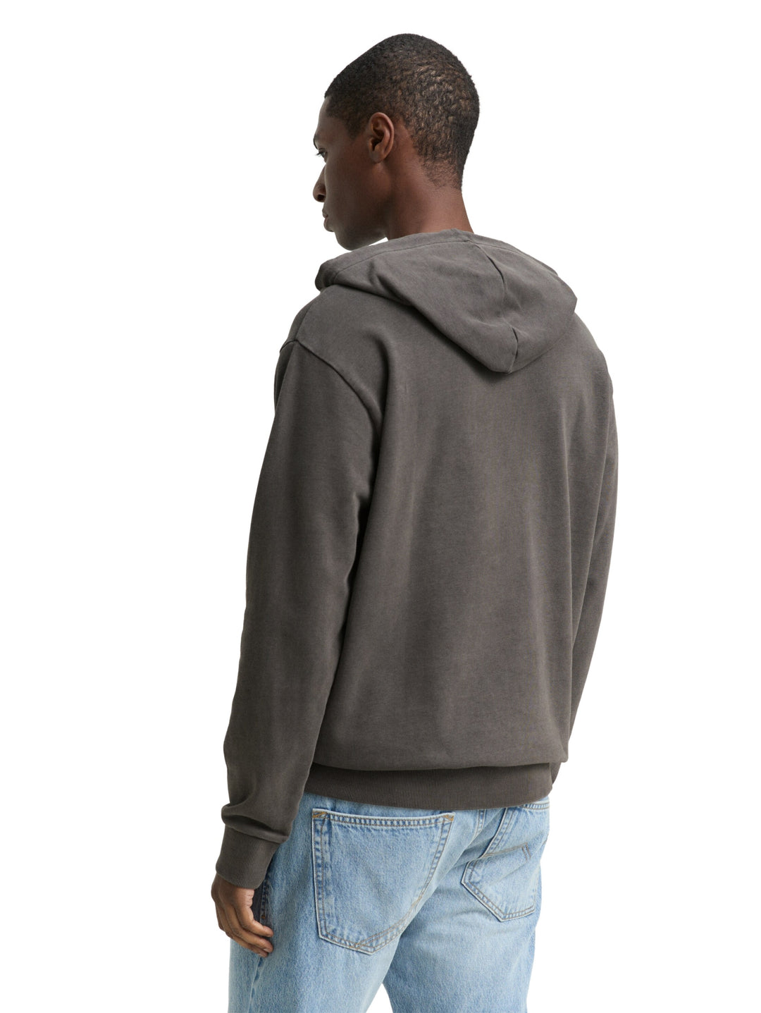 overdyed hoodie with embroider, Black 29999 Bild 4