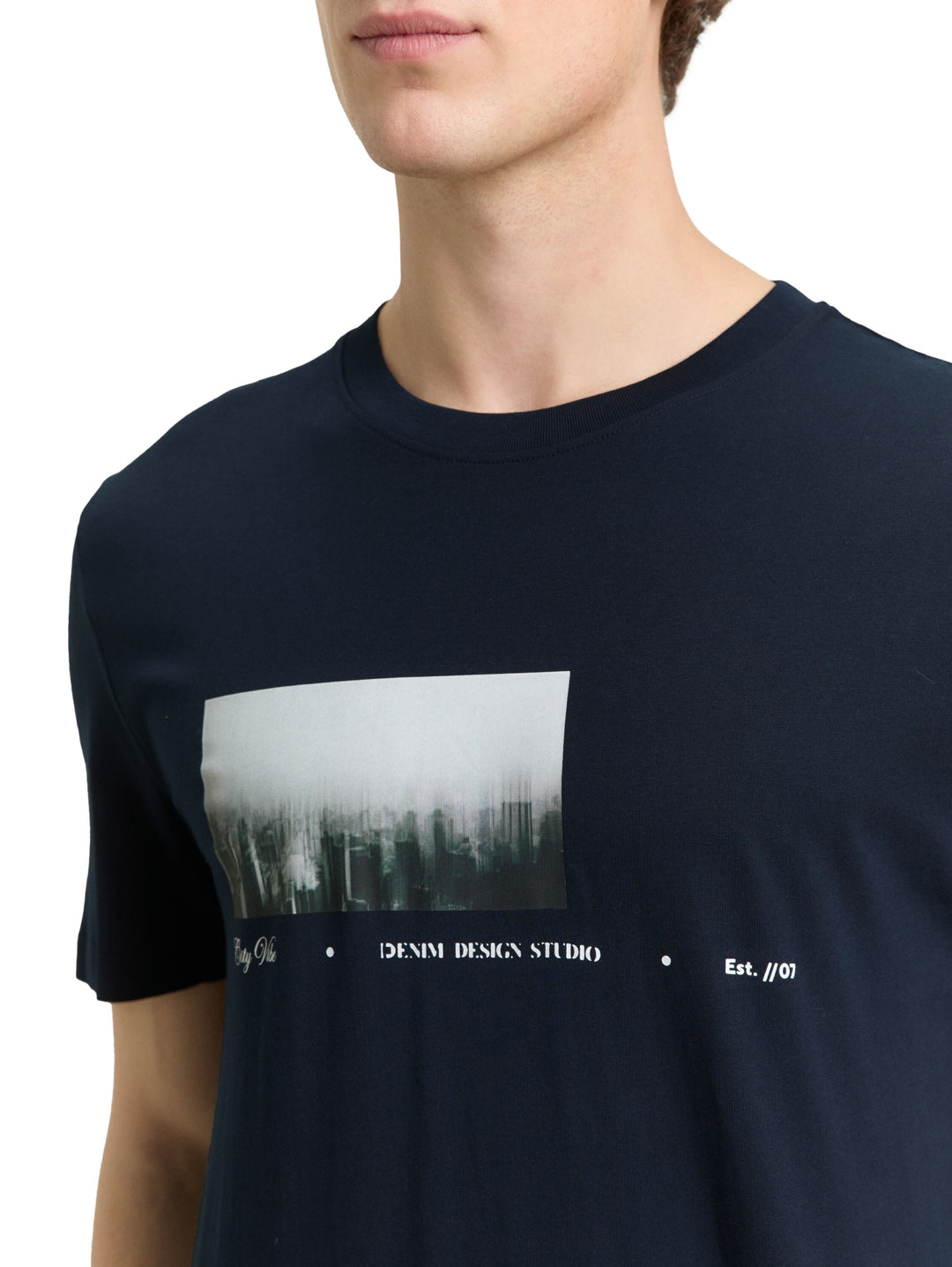 photo print t-shirt, sky captain blue 10668 Bild 6