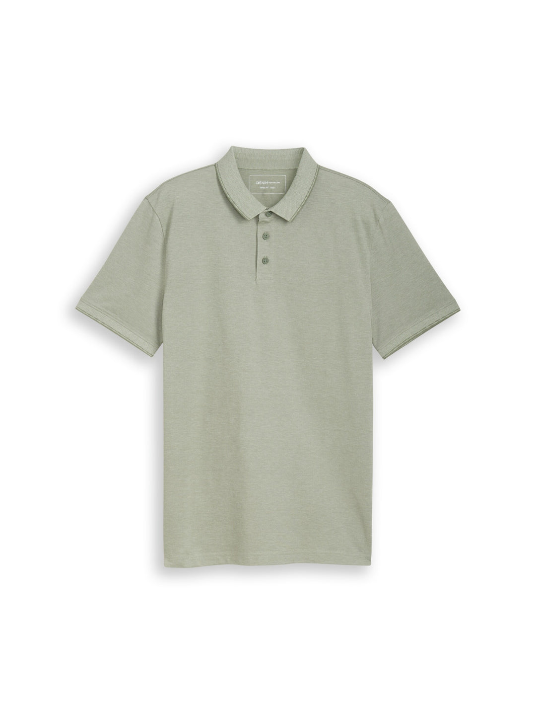 polo with tipping, mint sea spray two tone pique 39867 Bild 1