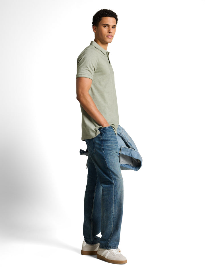 polo with tipping, mint sea spray two tone pique 39867 Bild 3