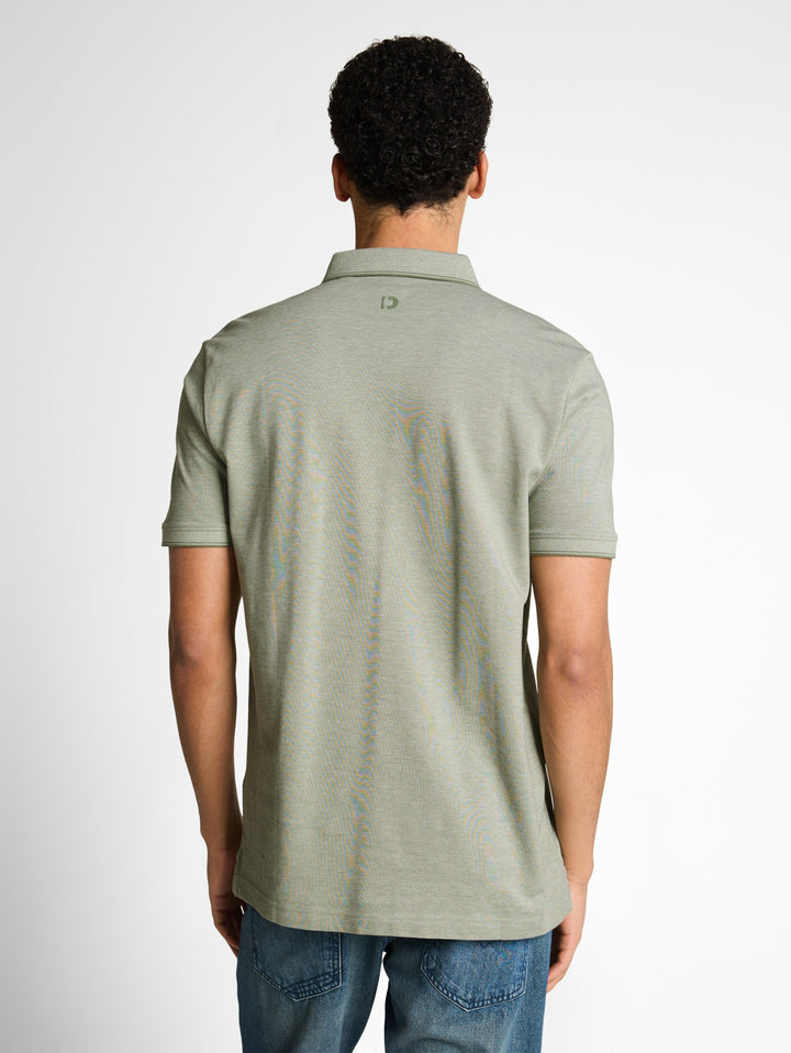 polo with tipping, mint sea spray two tone pique 39867 Bild 4