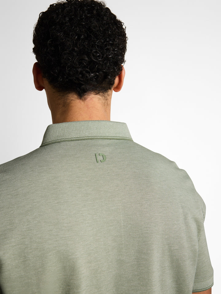polo with tipping, mint sea spray two tone pique 39867 Bild 5