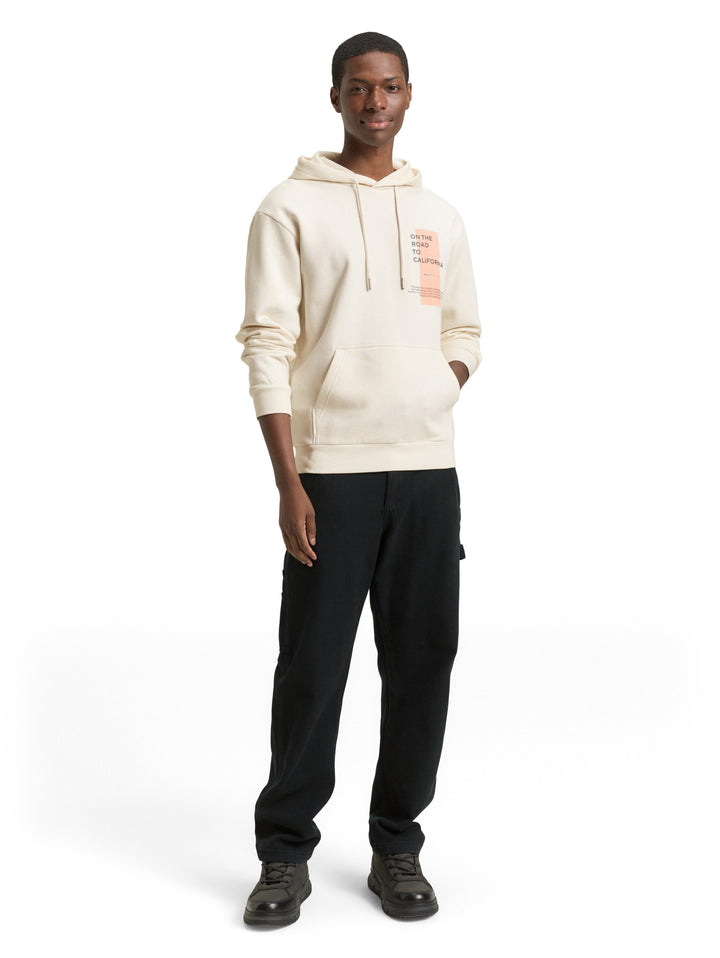 printed hoodie, Wool White 12906 Bild 3