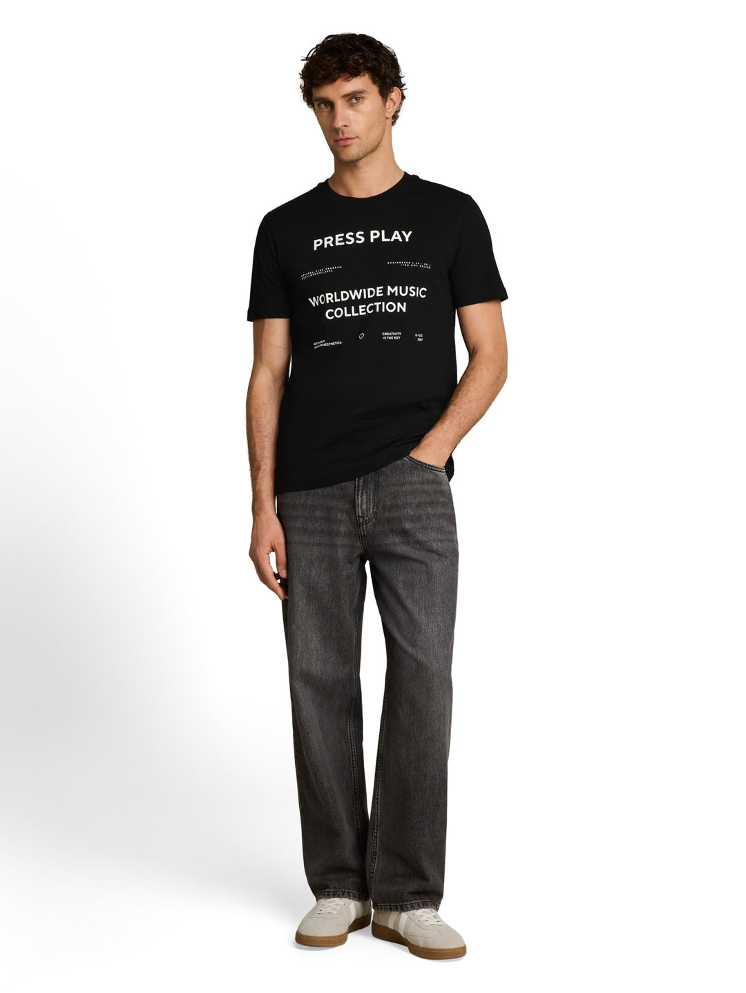 printed t-shirt, Black 29999 Bild 3