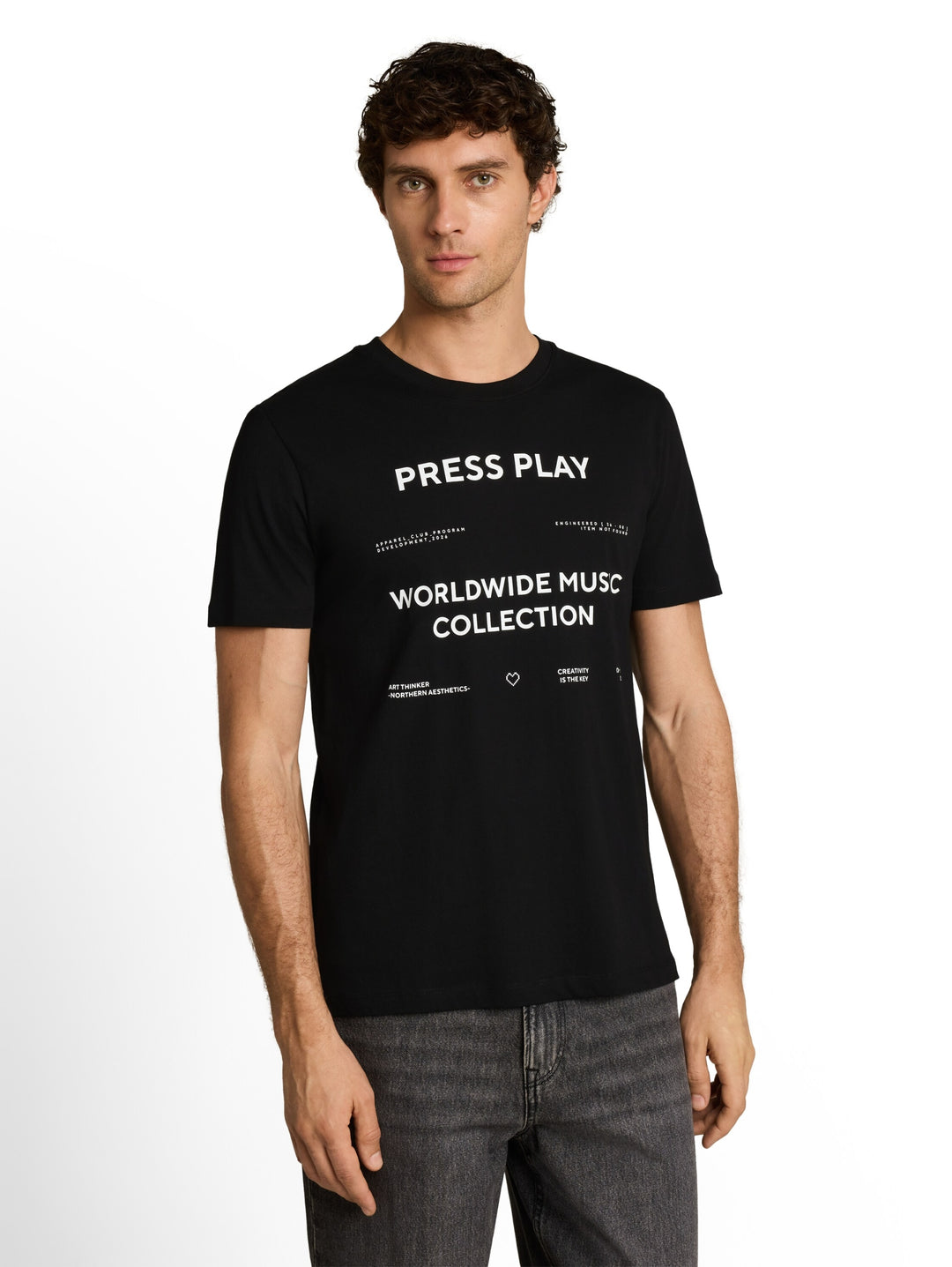 printed t-shirt, Black 29999 Bild 5