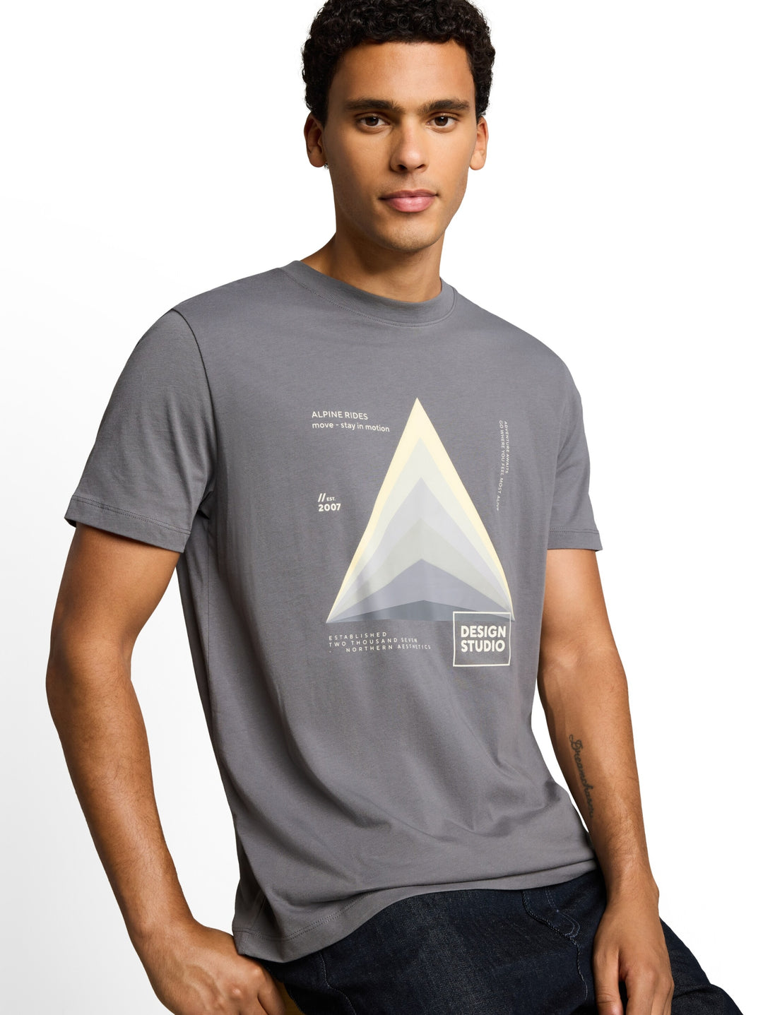 printed t-shirt, classic grey 31004 Bild 5