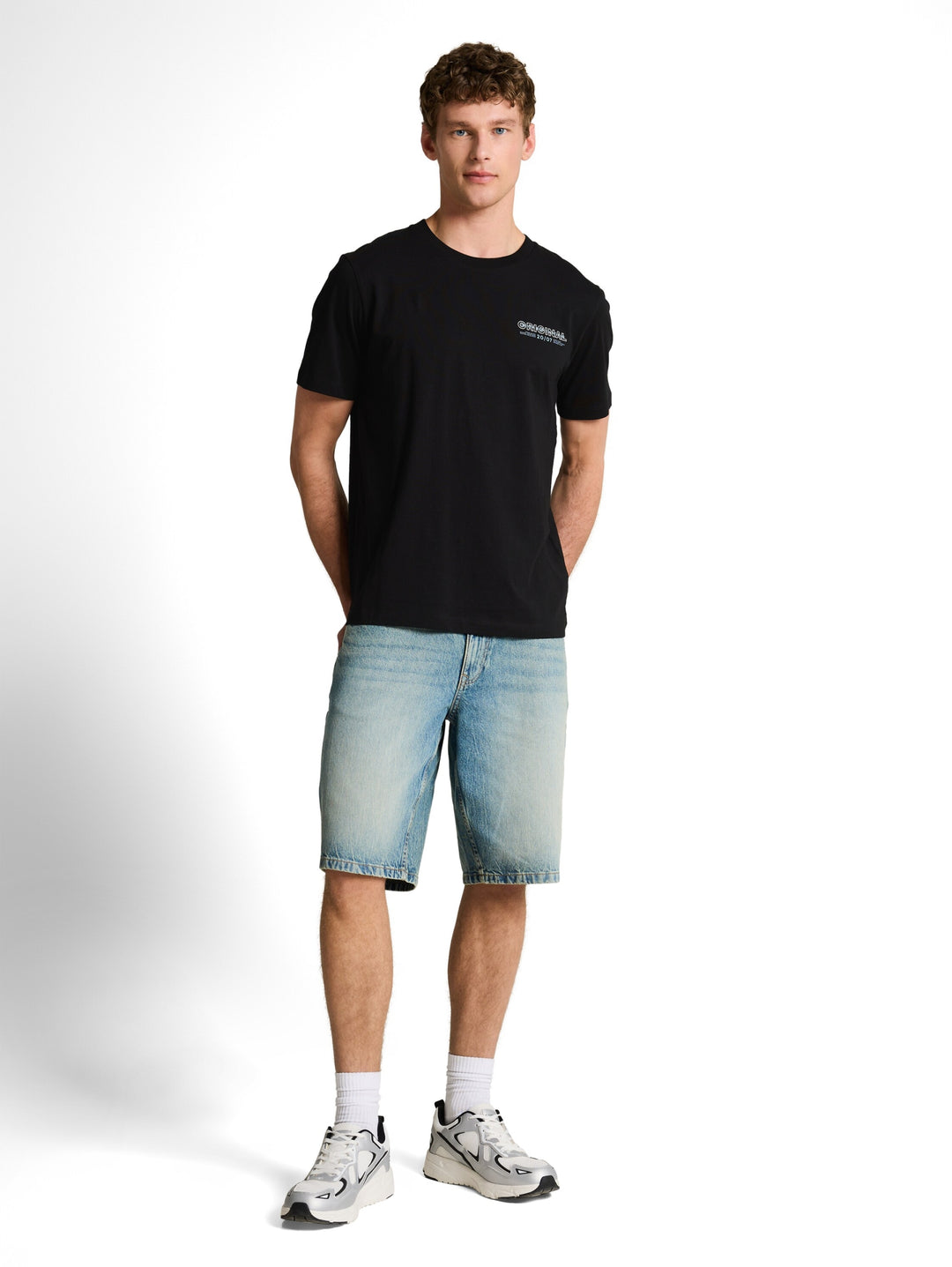 printed t-shirt, deep sea black 35797 Bild 3