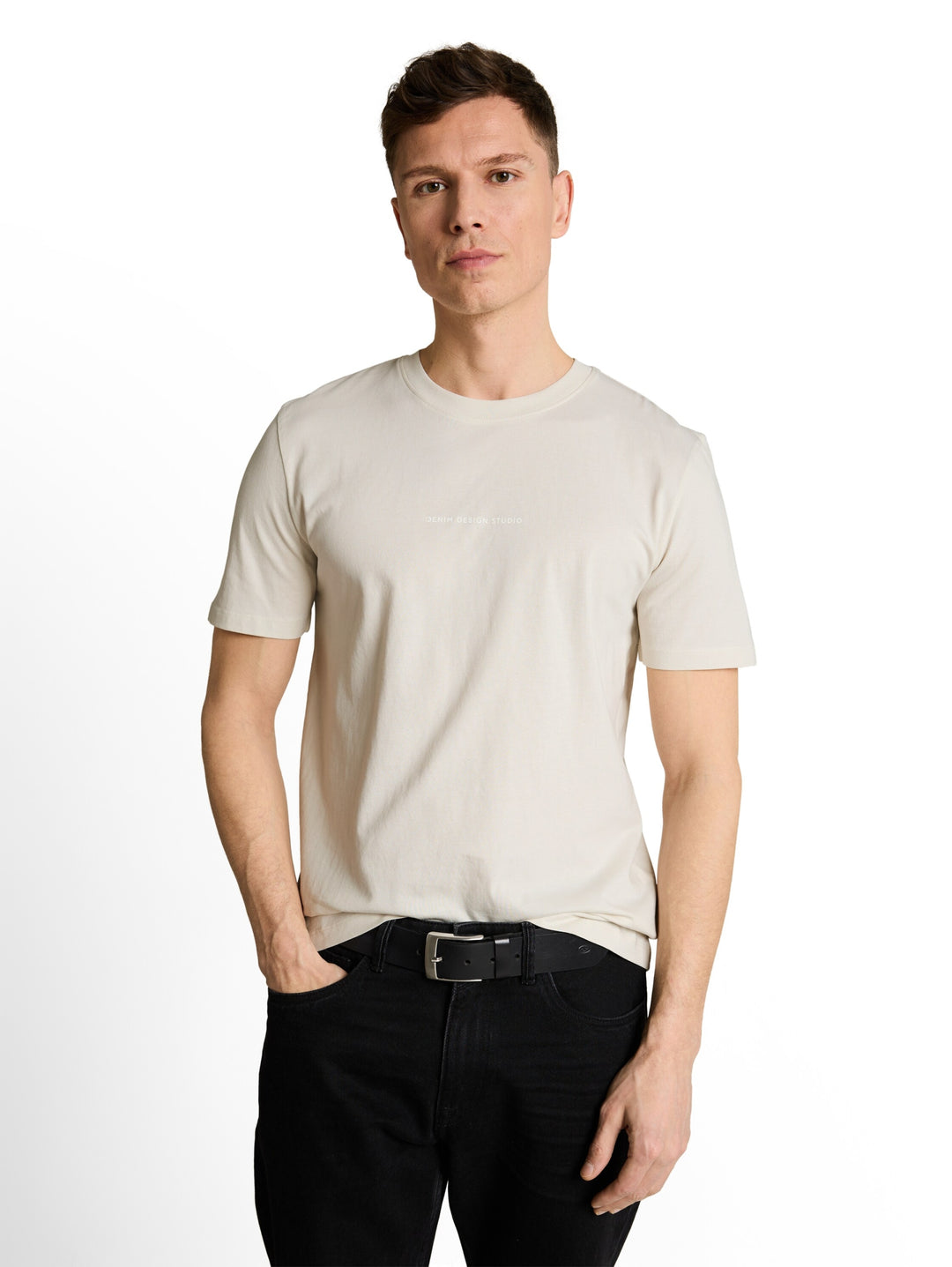 printed t-shirt, greyish white 32257 Bild 5