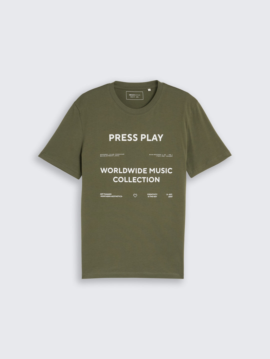 printed t-shirt, urban olive green 23802 Bild 1