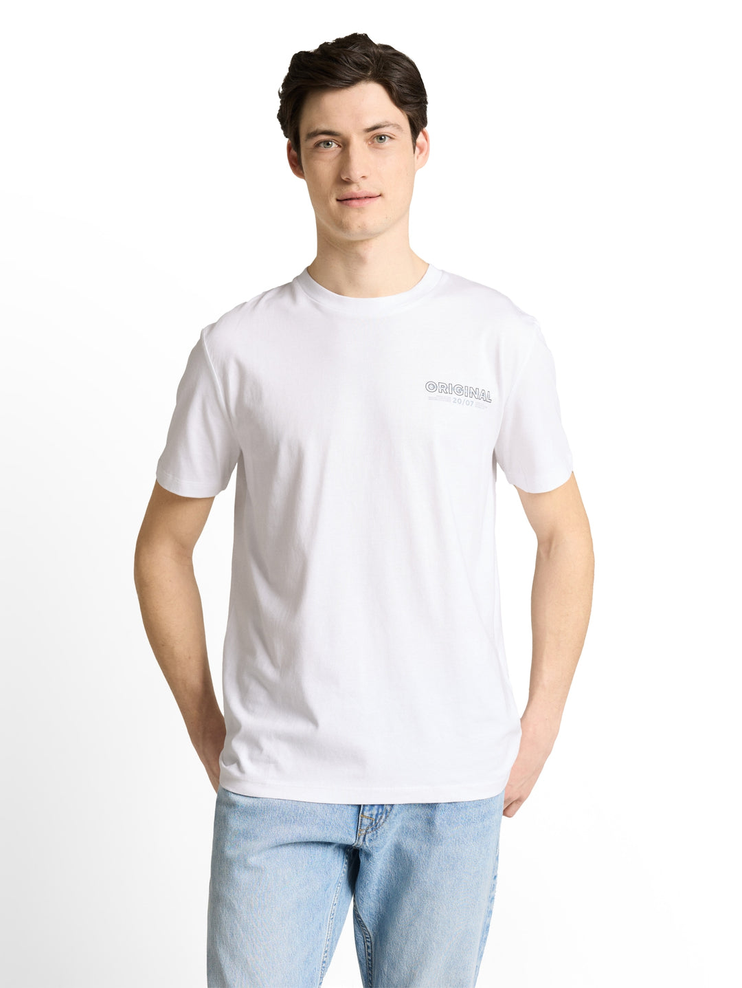 printed t-shirt, white horse 18104 Bild 5