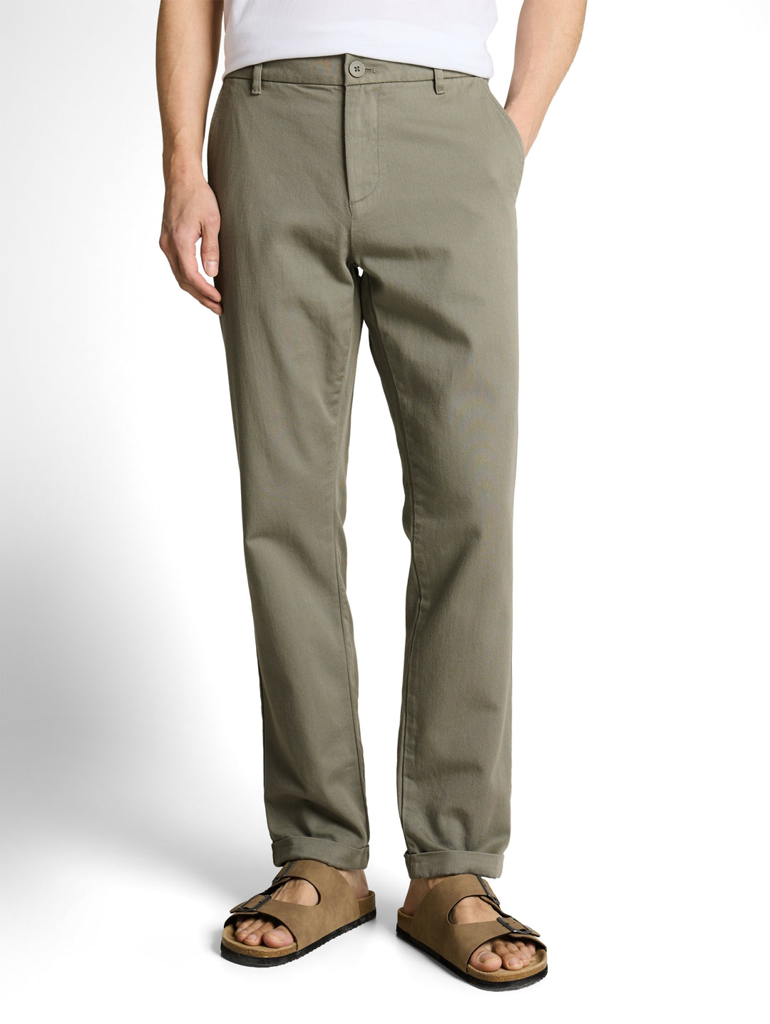 regular soft chino, Greyish Shadow Olive 10767 Bild 2
