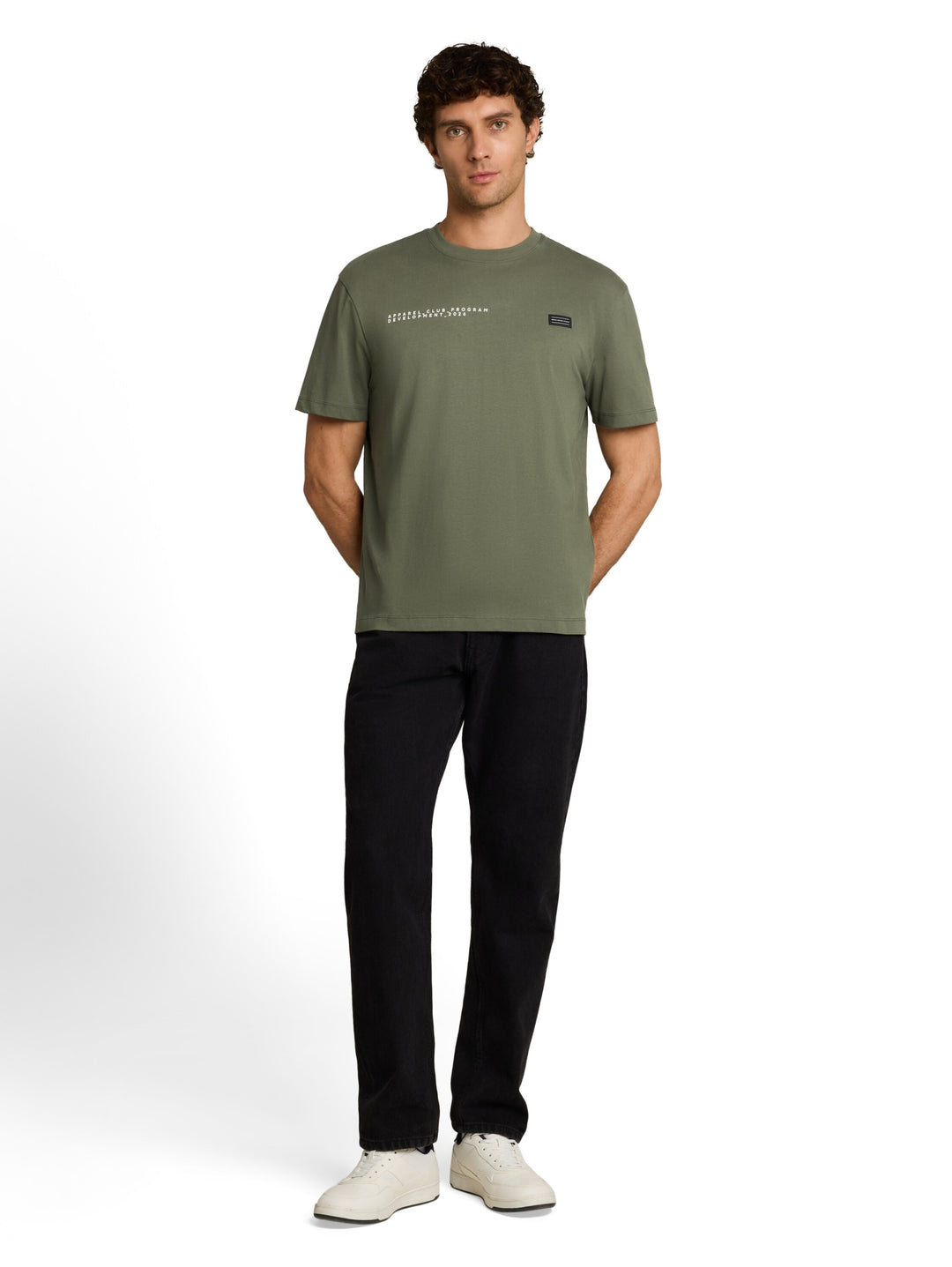 relaxed applicated print t-shi, urban olive green 23802 Bild 3