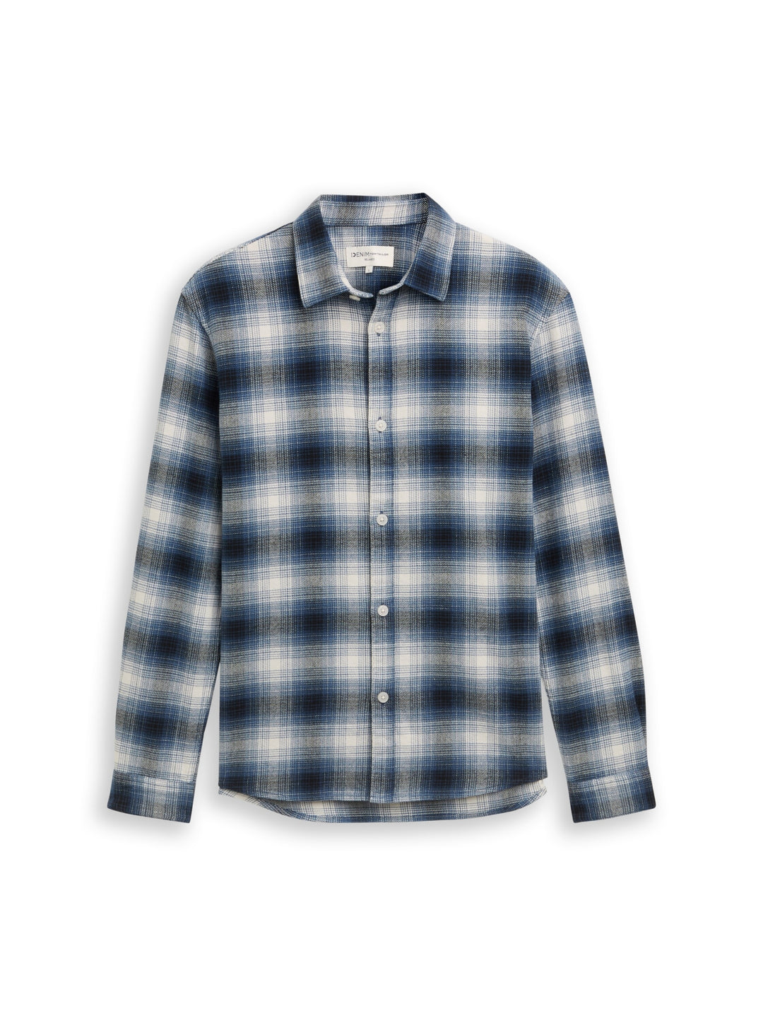 relaxed checked shirt, blue shades check 39018 Bild 1
