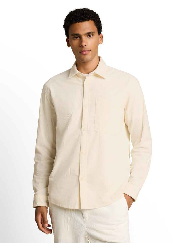 relaxed corduroy shirt, Gardenia White 10348 Bild 5