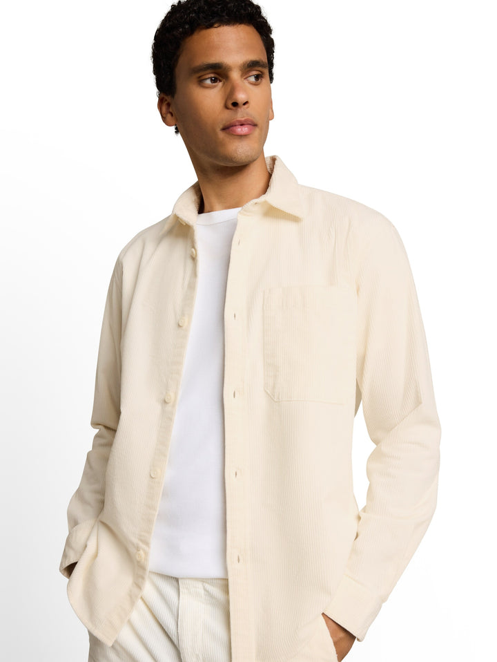 relaxed corduroy shirt, Gardenia White 10348 Bild 6