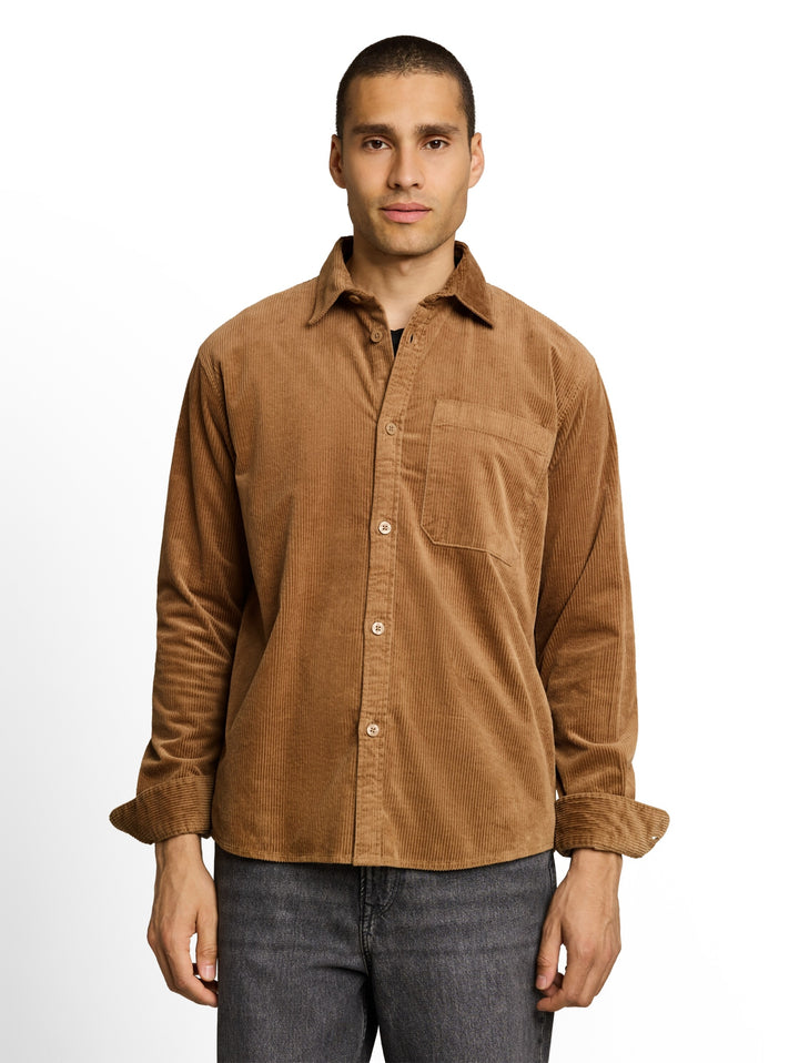 relaxed corduroy shirt, malt brown 28862 Bild 5