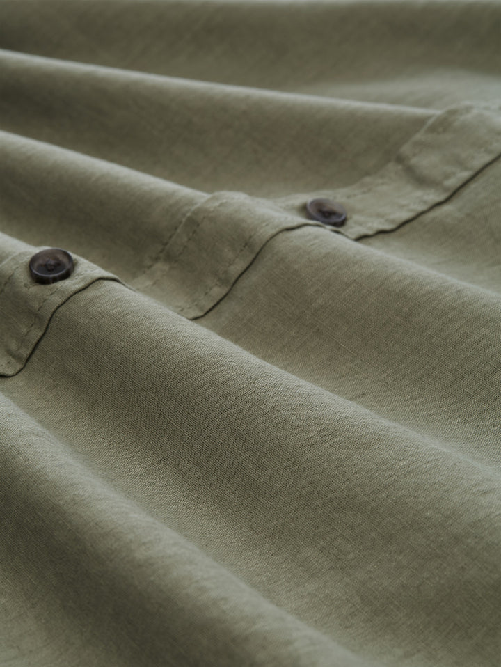 relaxed cotton linen shirt, Sea Spray 10427 Bild 2