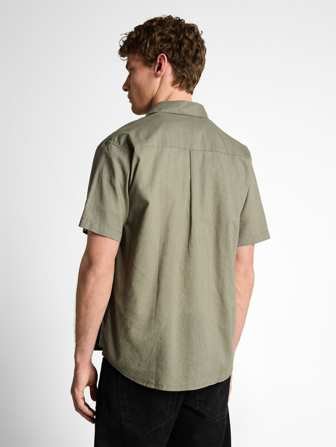 relaxed cotton linen shirt, Sea Spray 10427 Bild 4