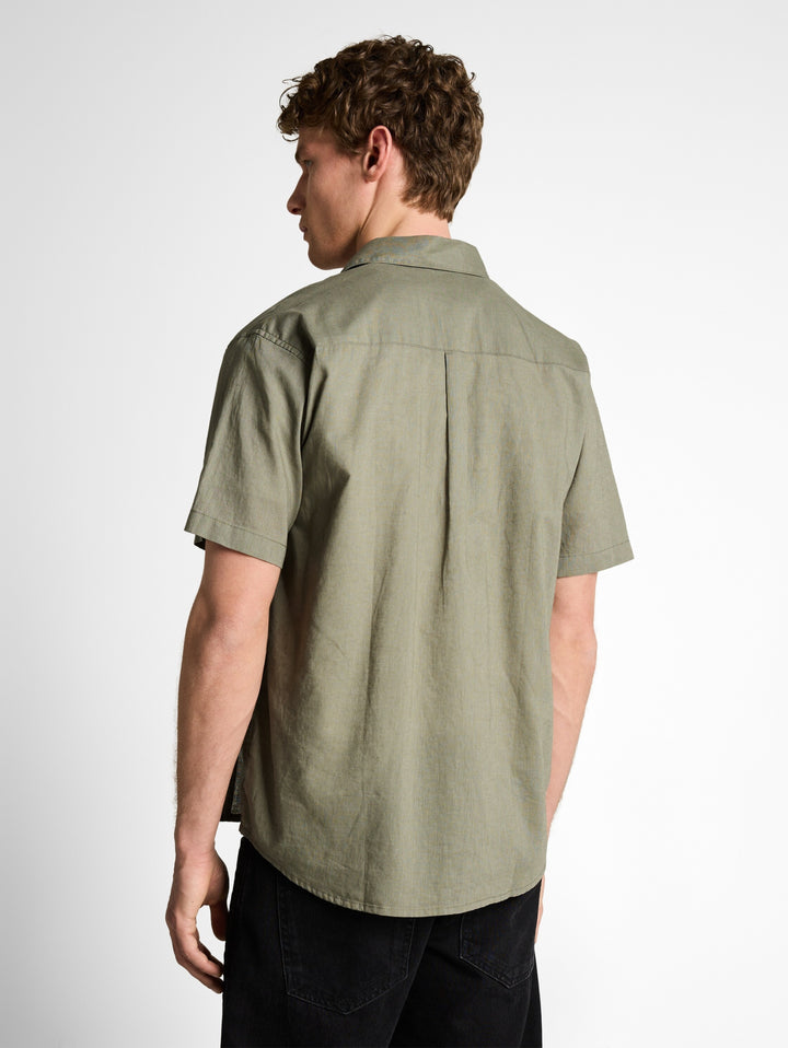 relaxed cotton linen shirt, Sea Spray 10427 Bild 4