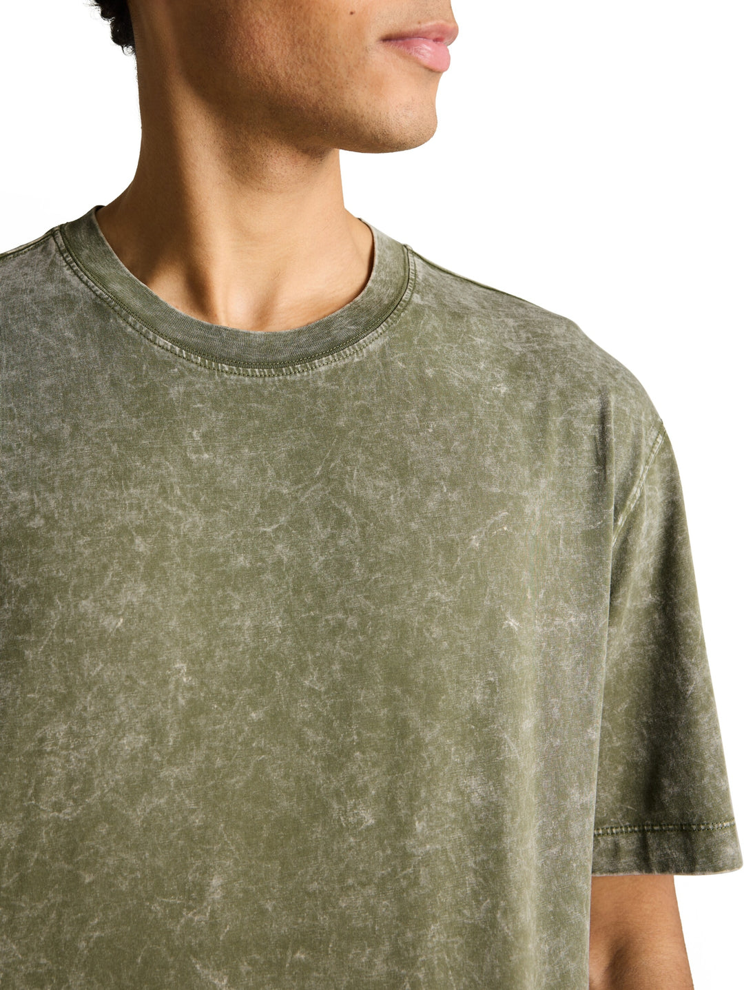 relaxed effect wash  t-shirt, Oak Leaf Green 10314 Bild 5