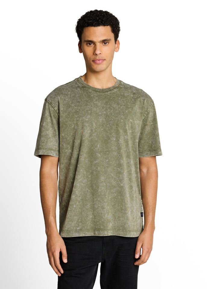 relaxed effect wash  t-shirt, Oak Leaf Green 10314 Bild 6