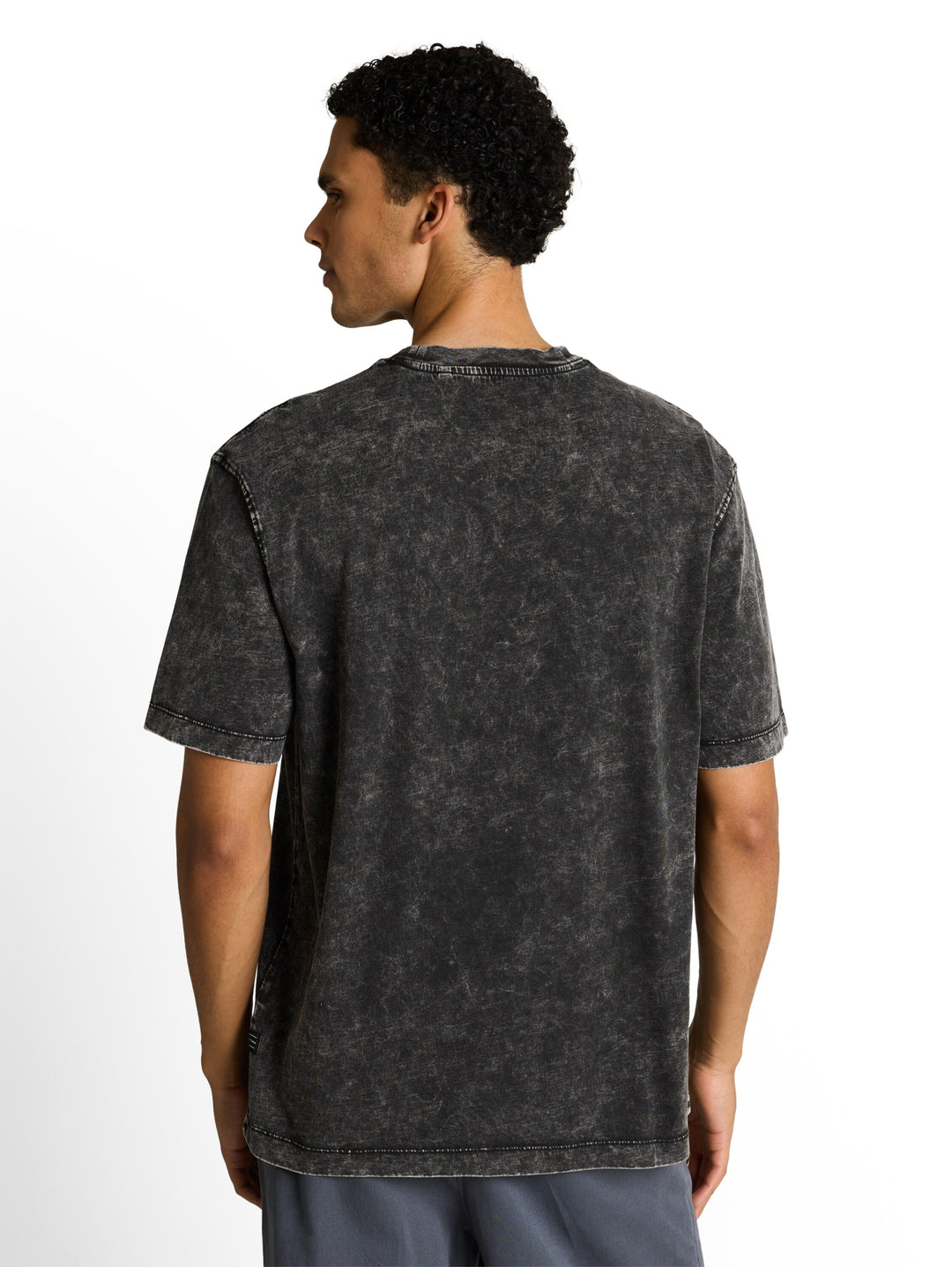 relaxed effect wash  t-shirt, Black 29999 Bild 4