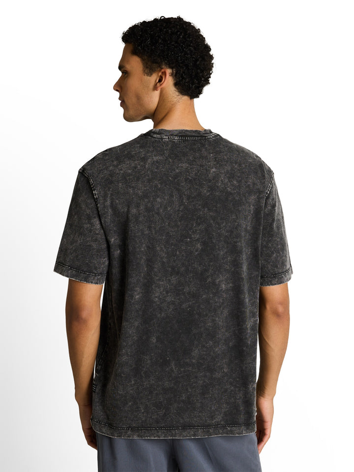 relaxed effect wash  t-shirt, Black 29999 Bild 4