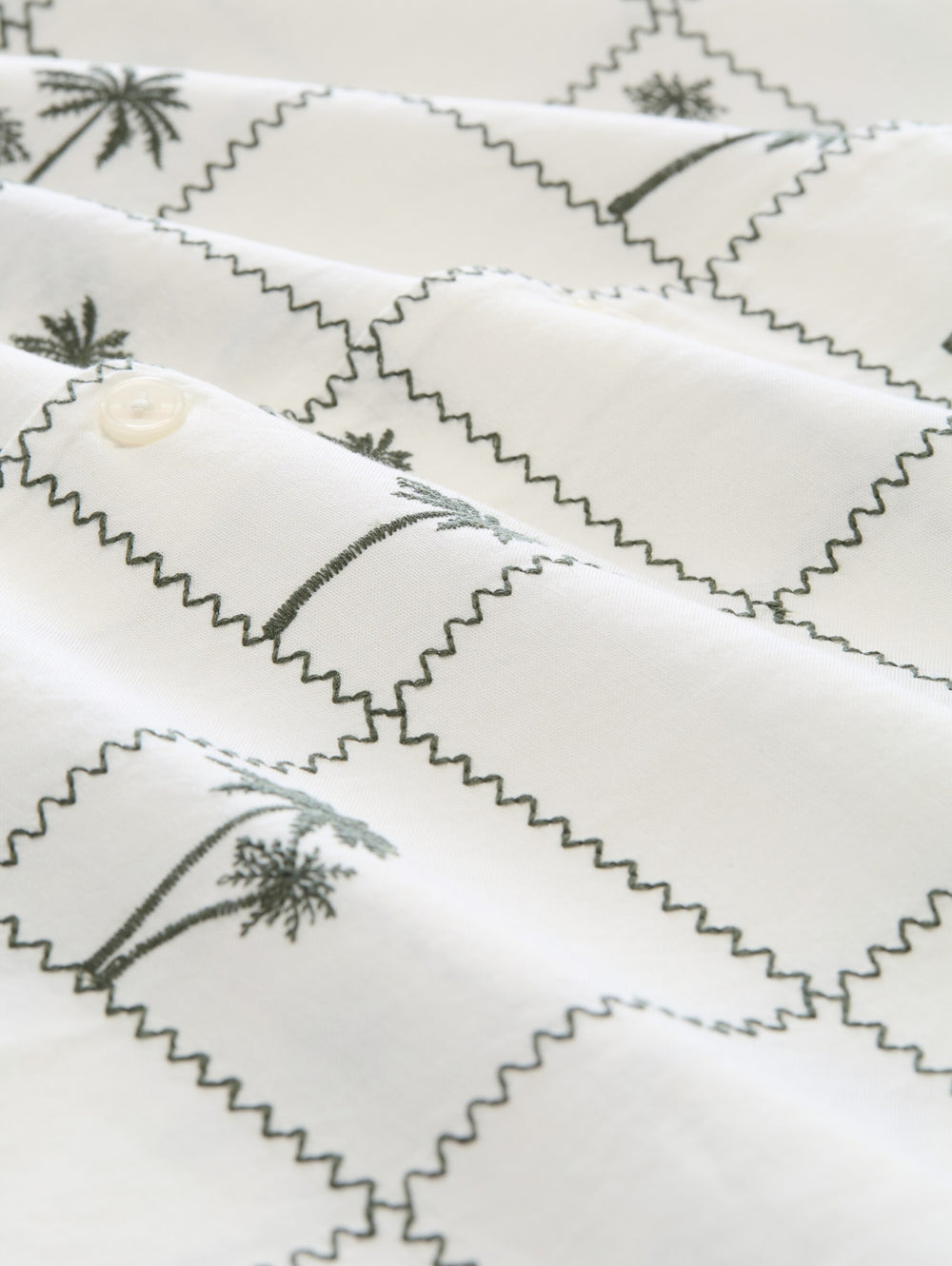 relaxed embroidered resort shi, wool white palm embro design 40272 Bild 2