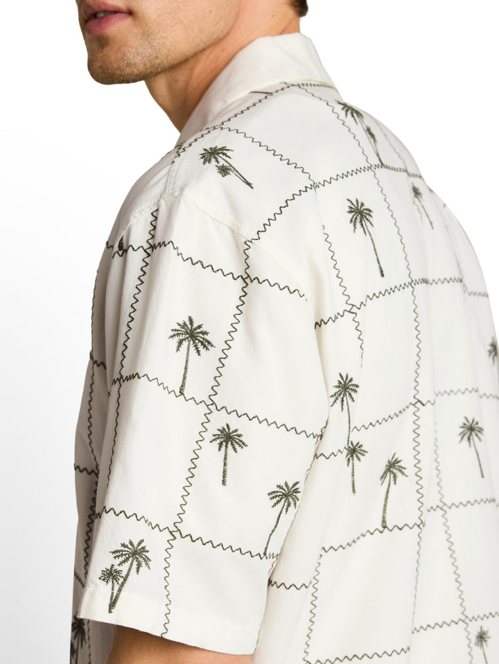 relaxed embroidered resort shi, wool white palm embro design 40272 Bild 5