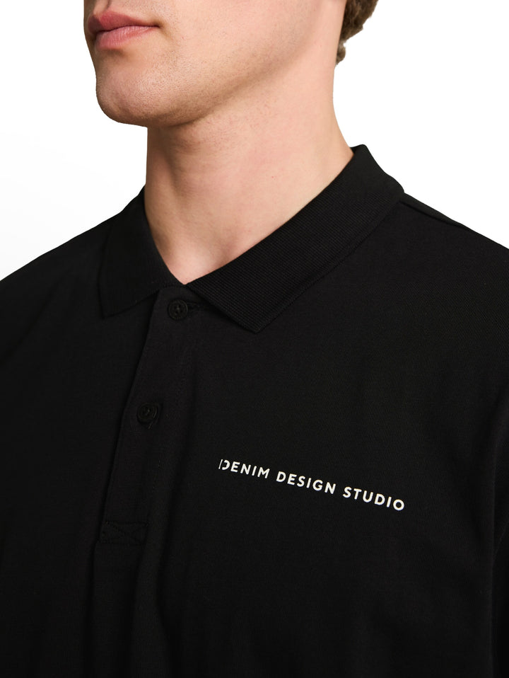 relaxed jersey polo, Black 29999 Bild 6