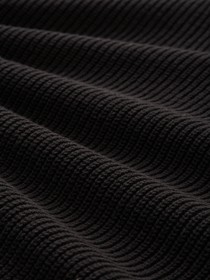 relaxed knit troyer, Black 29999 Bild 2