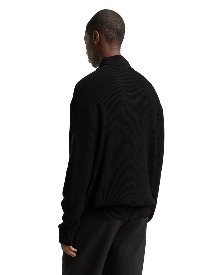 relaxed knit troyer, Black 29999 Bild 4