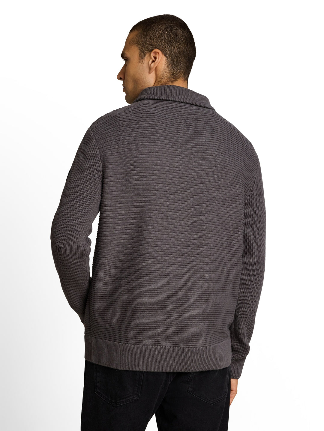 relaxed knit troyer, classic grey 31004 Bild 4
