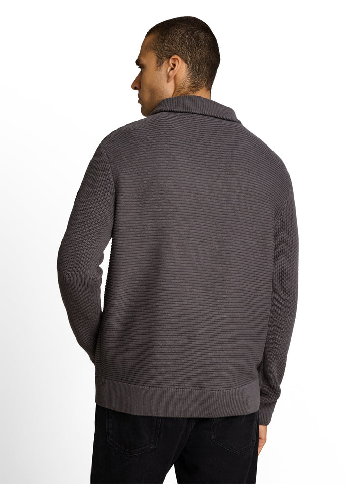 relaxed knit troyer, classic grey 31004 Bild 4