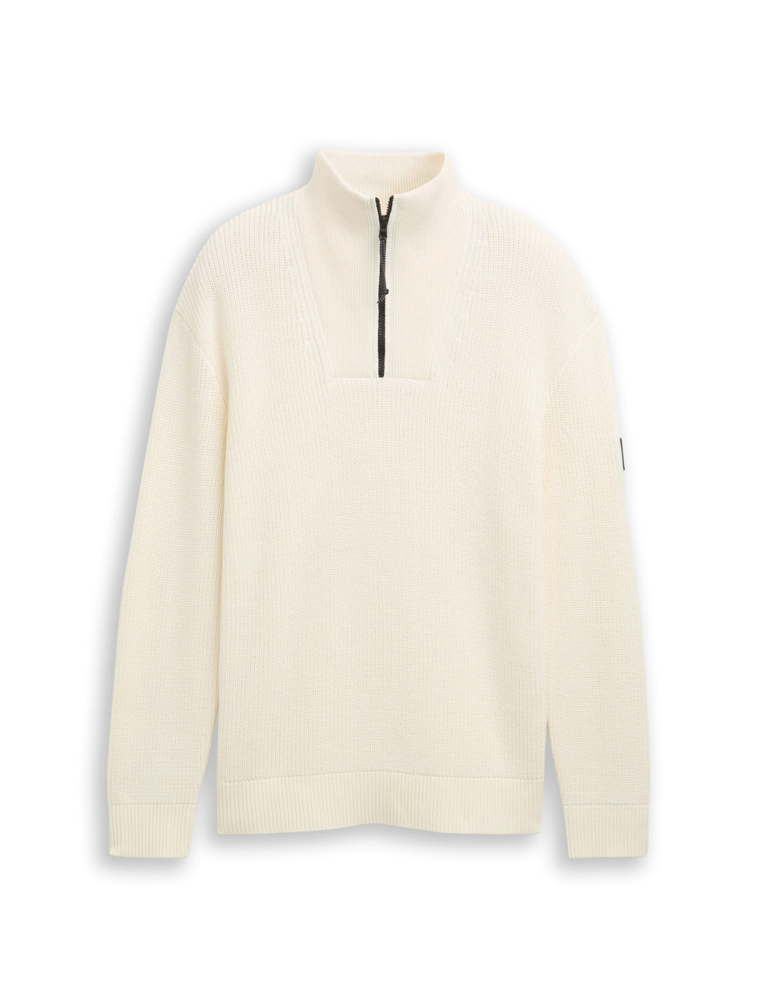 relaxed knit troyer, Wool White 12906 Bild 1